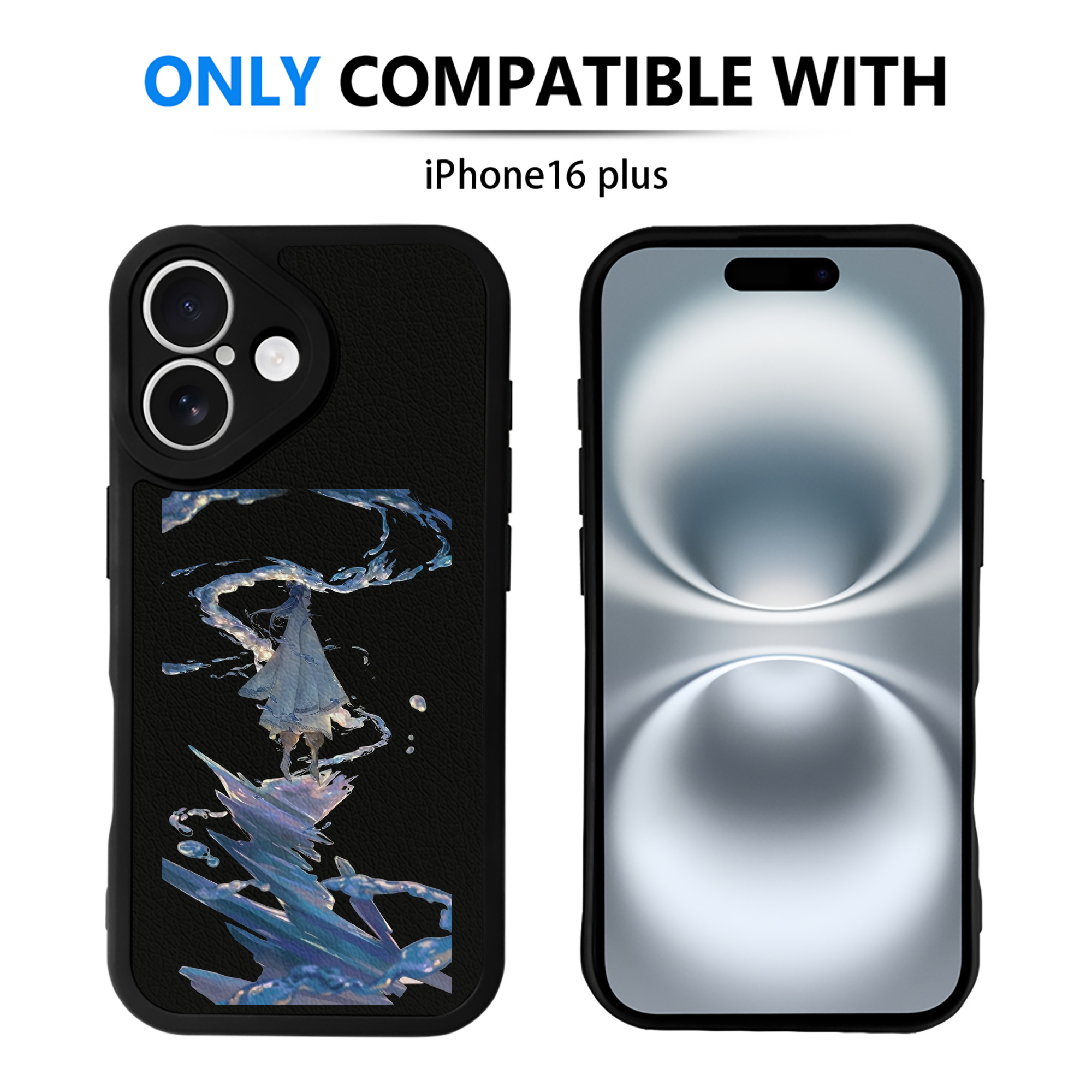 （画像用） Ne Zha 2 ナタ 魔童の大暴れ 【iPhone 16シリーズ対応】シリコンスマホケース（レザー調） 材質：シリコン